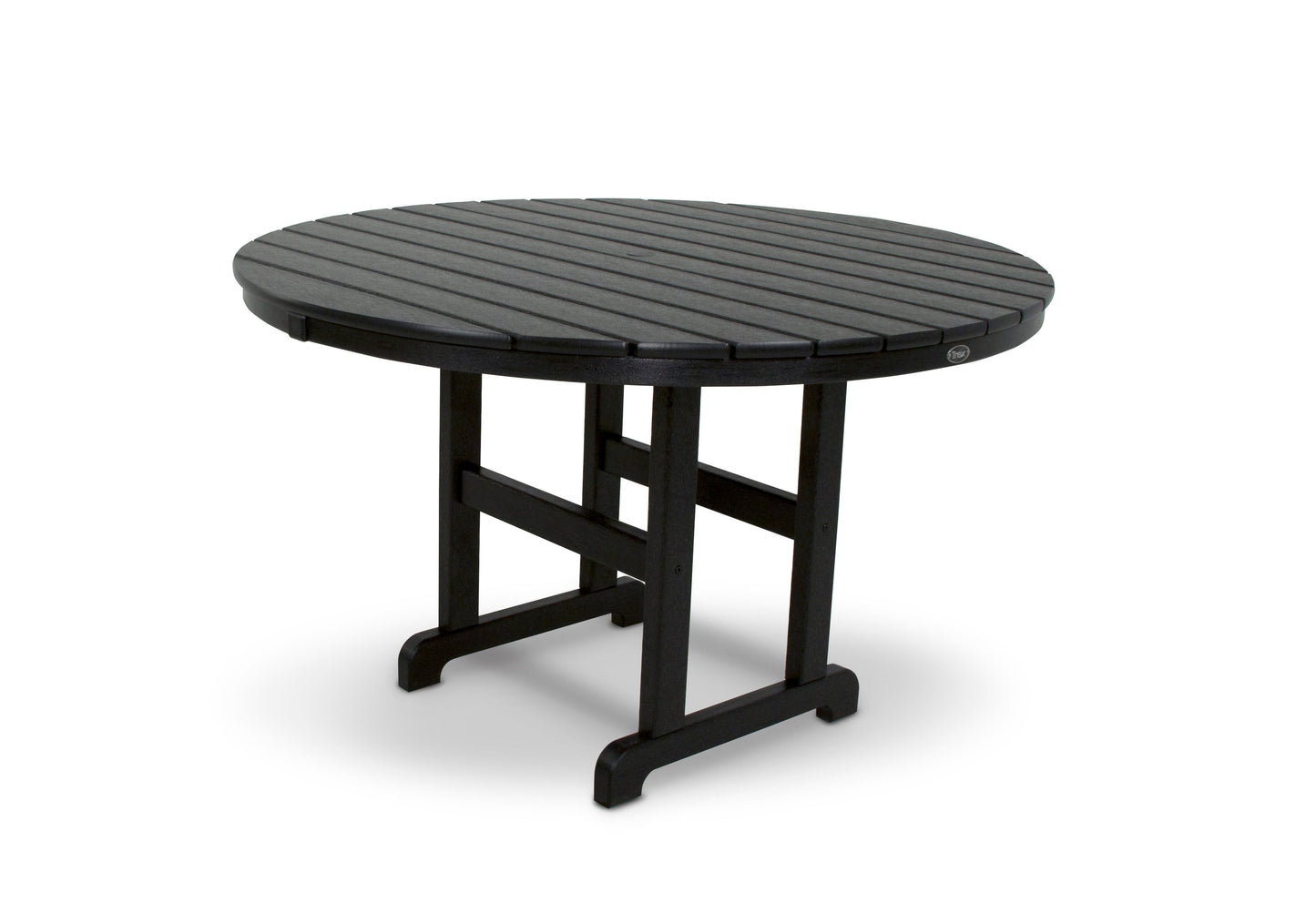 Trex Outdoor Furniture Monterey Bay Round Outdoor Dining Table 48.0-in W x 48.0-in L with Umbrella Hole
