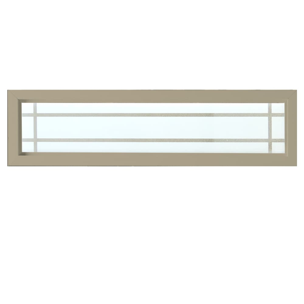 Hy-Lite Prairie Decorative Glass Tan Rectangle Accent Window