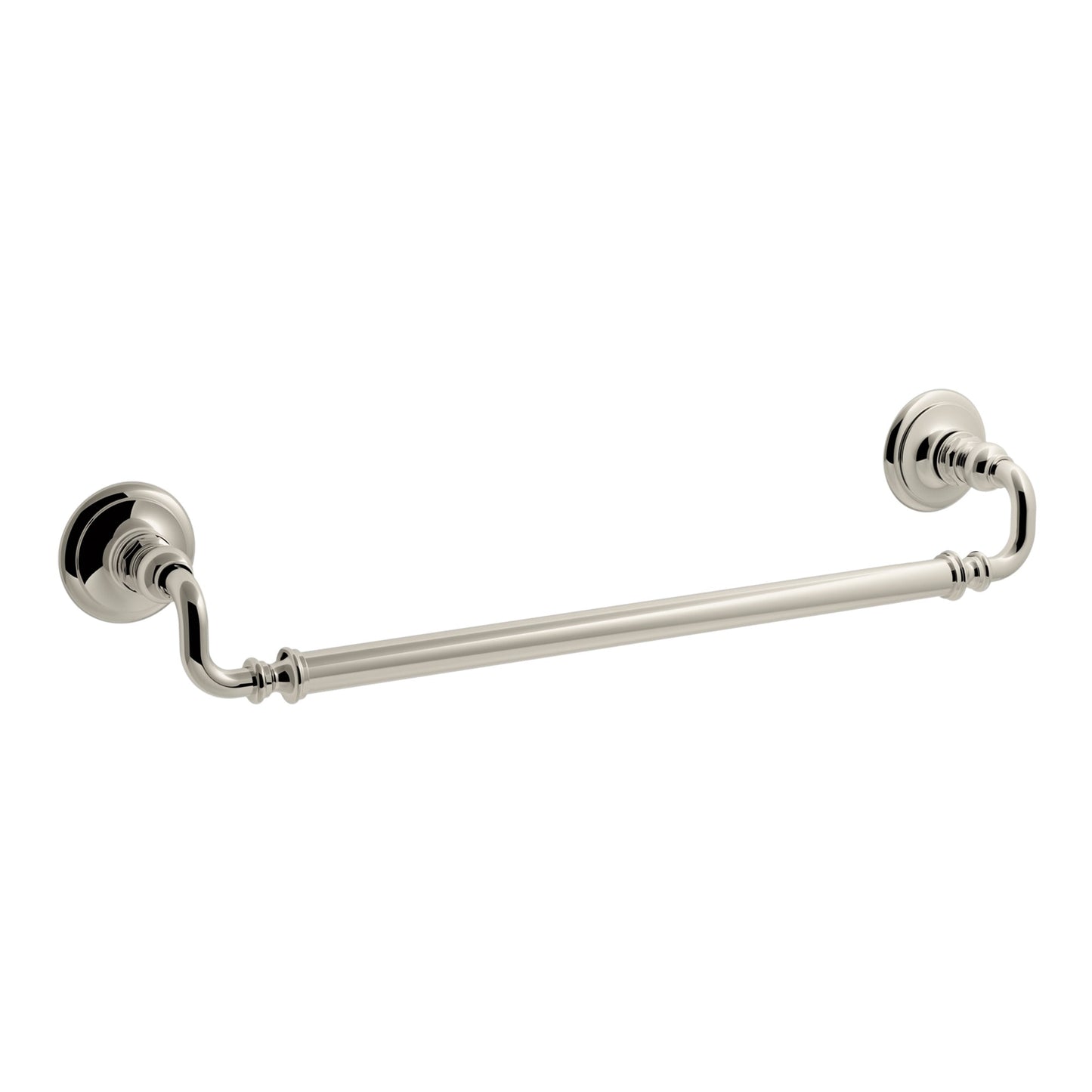 KOHLER Artifacts 21-in Vibrant Polished Nickel Wall mount Single Towel Bar