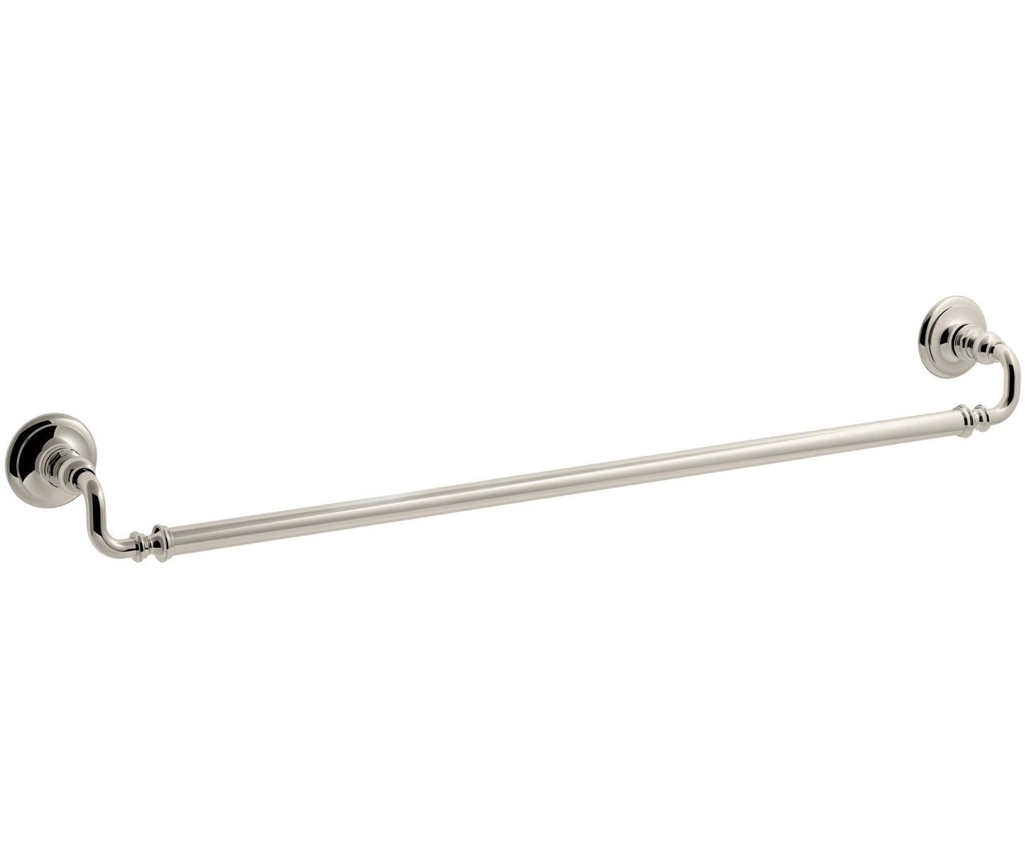 KOHLER Artifacts 30-in Vibrant Polished Nickel Wall mount Single Towel Bar