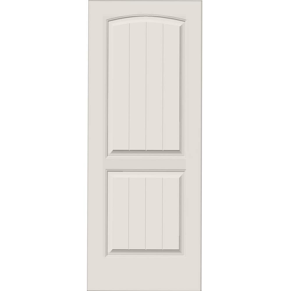 American Building Supply Encore 24-in x 80-in White 2-panel Smooth Solid core Prefinished MDF Slab Door