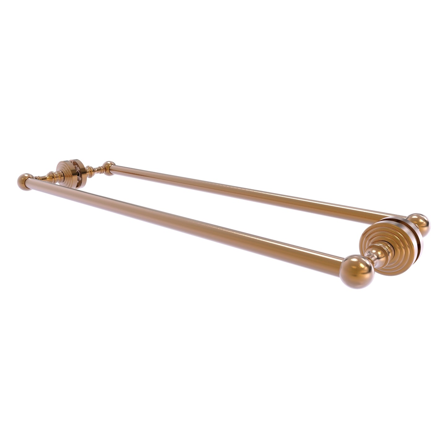 Allied Brass Waverly Place 24-in double Brushed Bronze Wall mount Double Towel Bar