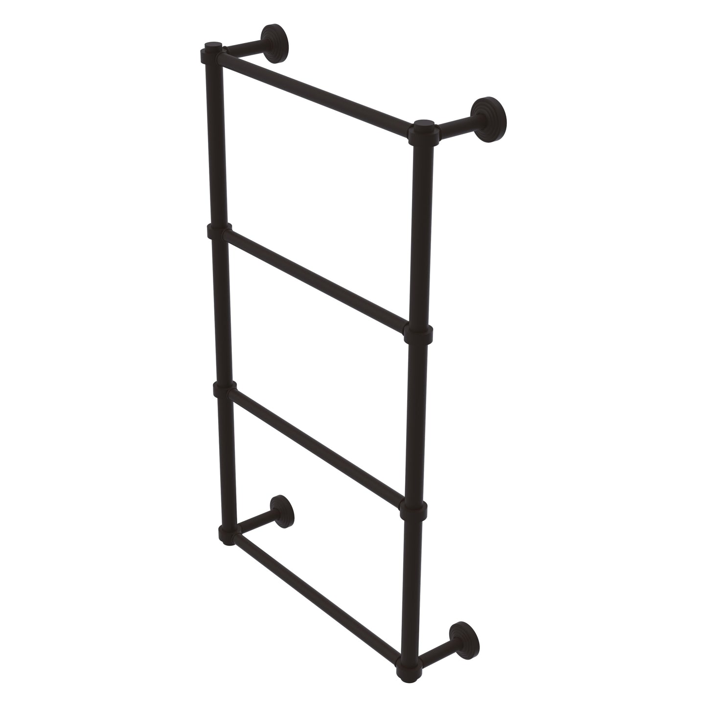 Allied Brass Waverly Place 24-in double Oil-rubbed bronze Wall mount 4-tier Towel Bar