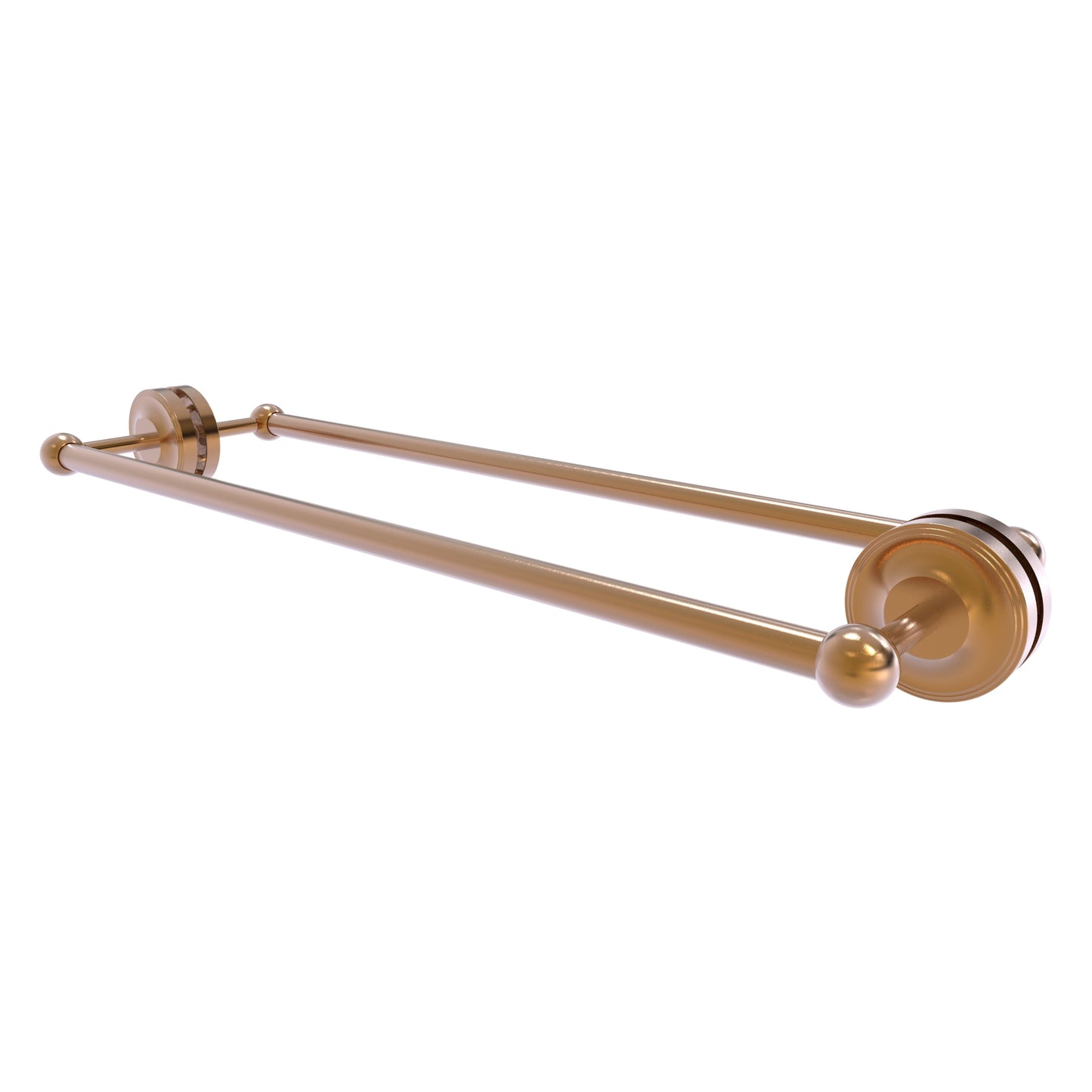 Allied Brass Prestige Regal 24-in double Brushed Bronze Wall mount Double Towel Bar
