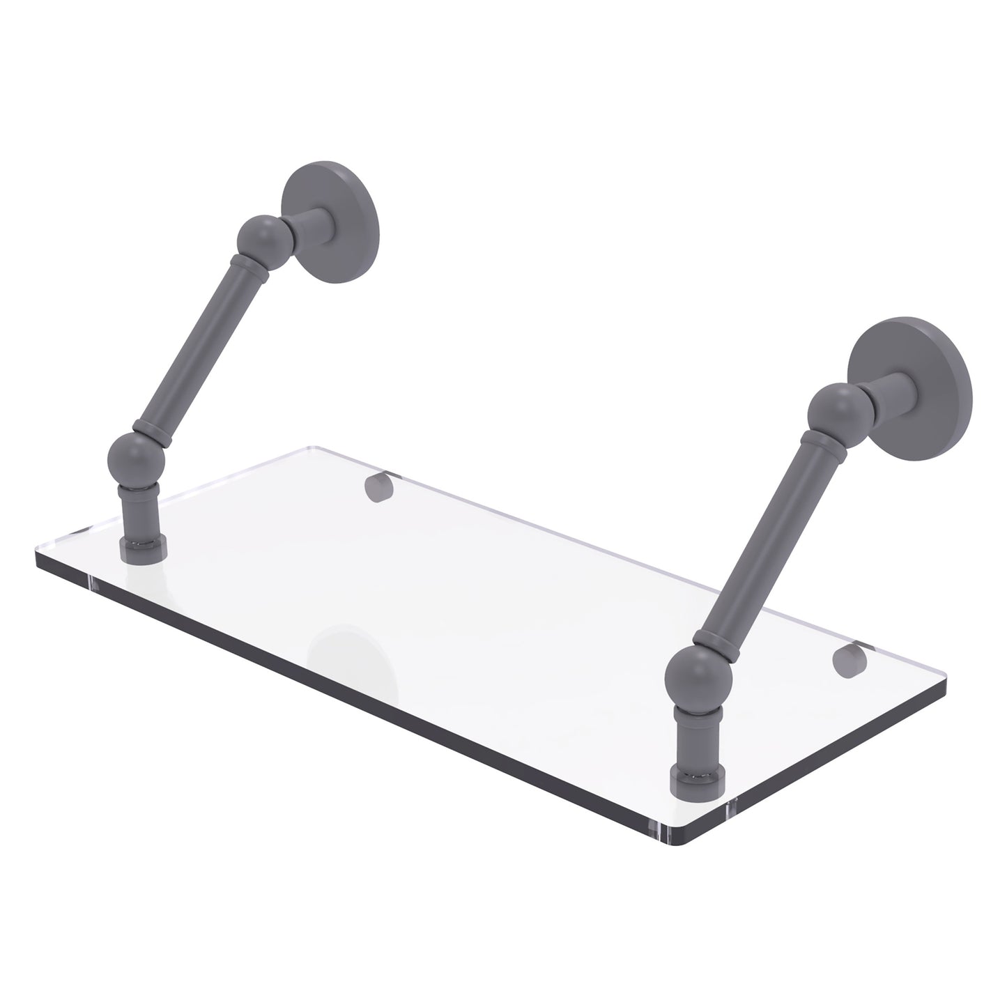 Allied Brass Prestige Skyline Matte Gray Wall mount Bathroom Shelf ( 18-in x 8-in x 8-in )