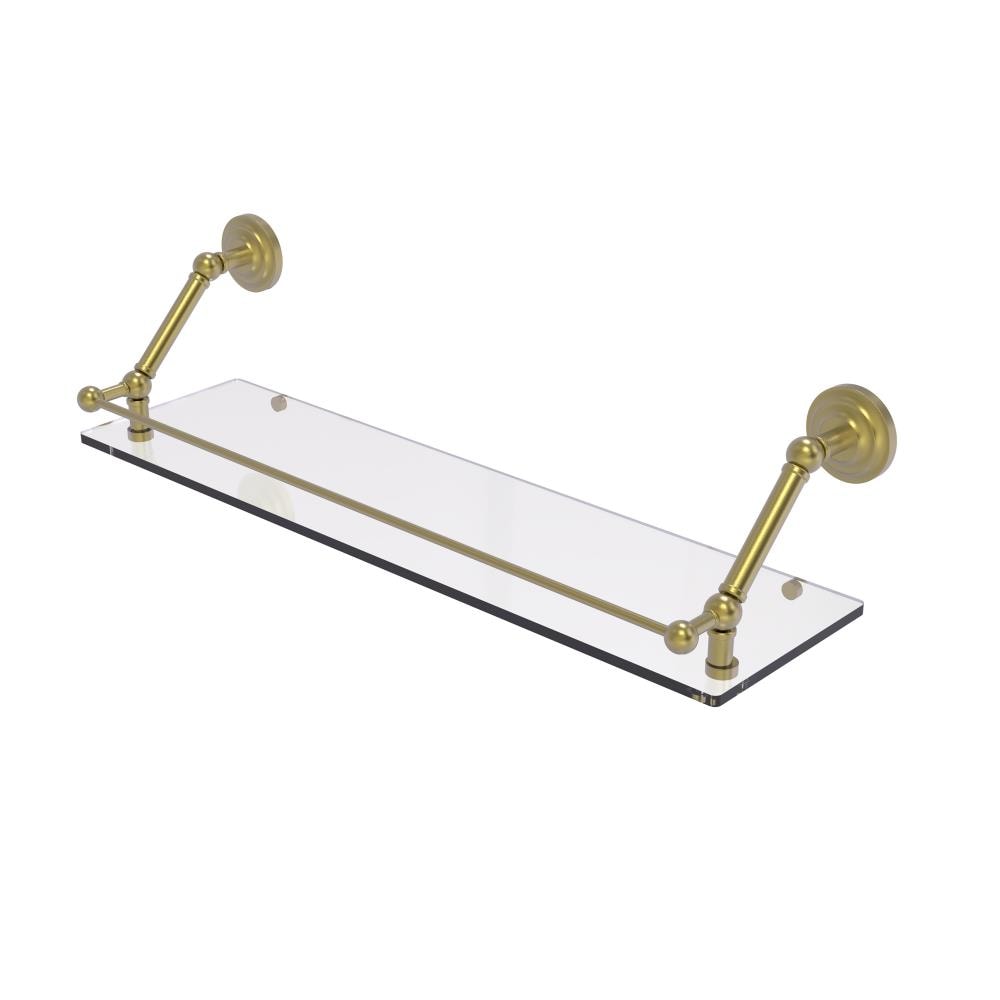 Allied Brass Prestige Que New Satin Brass Wall mount Bathroom Shelf ( 30-in x 8-in x 8-in )