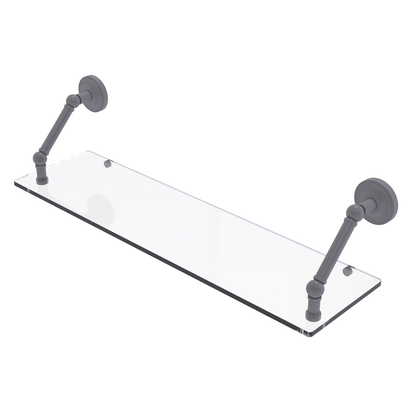Allied Brass Prestige Regal Matte Gray Wall mount Bathroom Shelf ( 30-in x 8-in x 8-in )