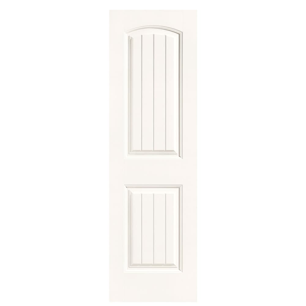 Masonite Cheyenne 24-in x 80-in Snowstorm 2-panel Smooth Hollow core Prefinished Molded composite Slab Door