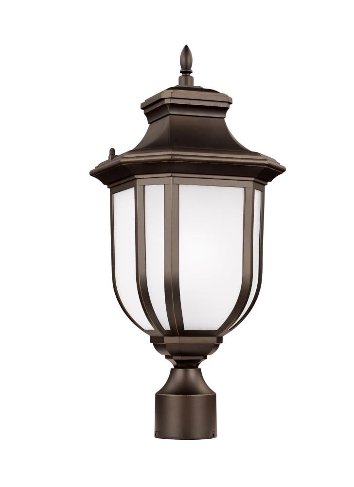 Generation Lighting Childress 20.5-in Antique Bronze Traditional Outdoor Light post lantern