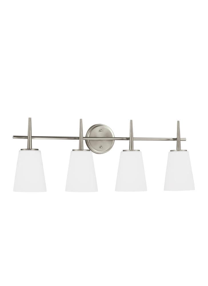 Generation Lighting Driscoll 30.75-in 4 Light Brushed Nickel Modern/contemporary Bathroom Vanity light