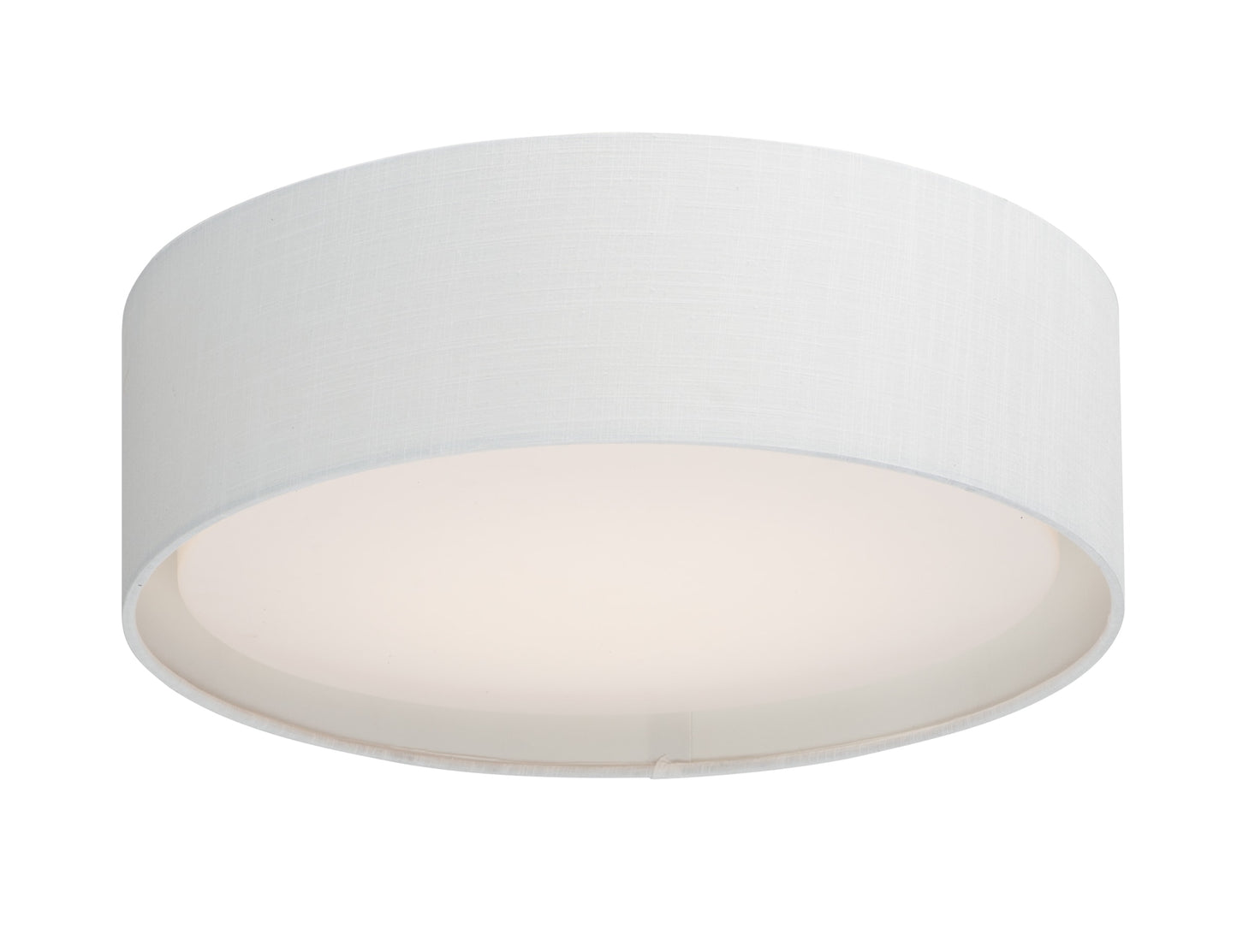 Maxim Lighting Prime 1 -Light 16-in Matte White Integrated LED Flush Mount Light
