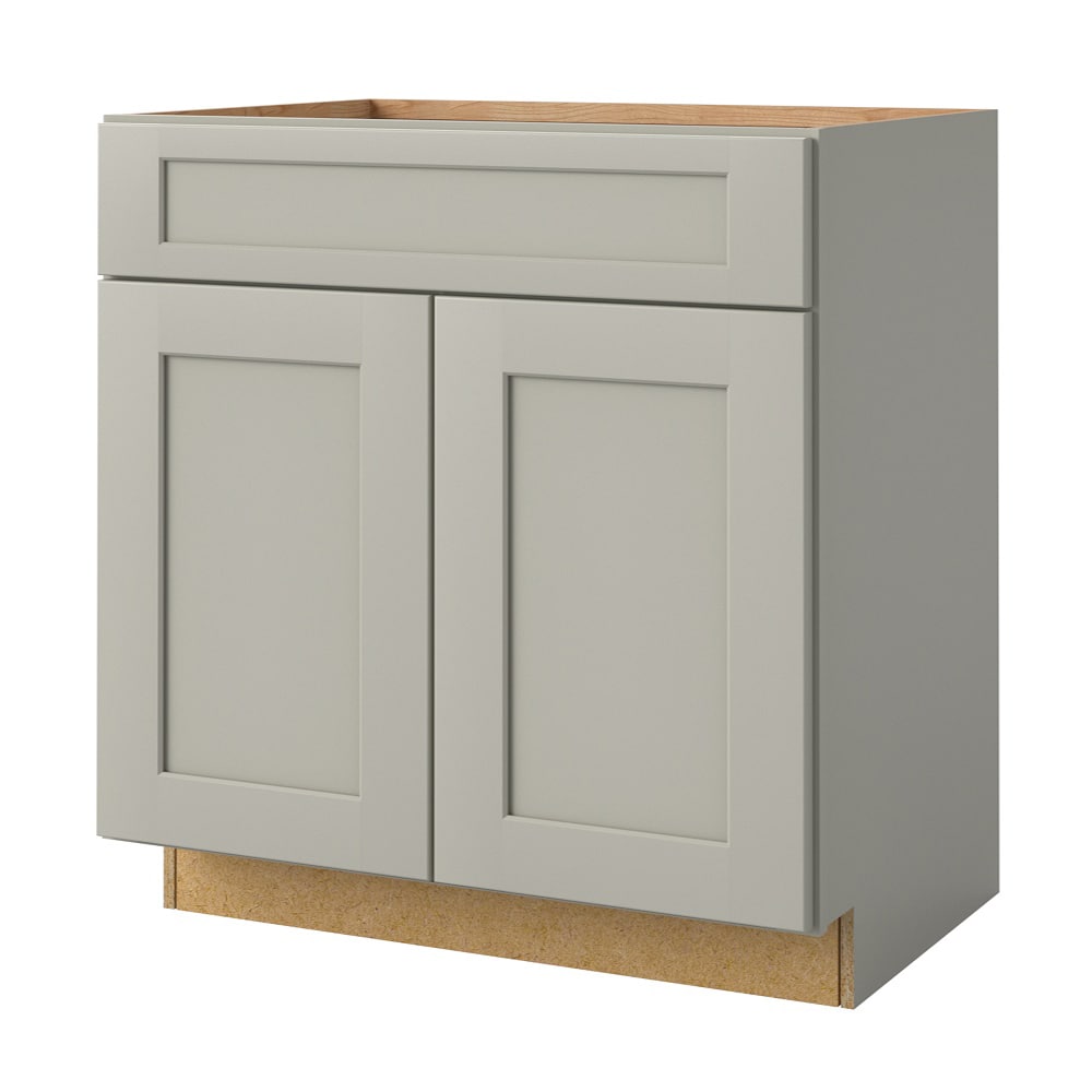 allen + roth Stonewall 36-in Stone Bathroom Vanity Base Cabinet without Top