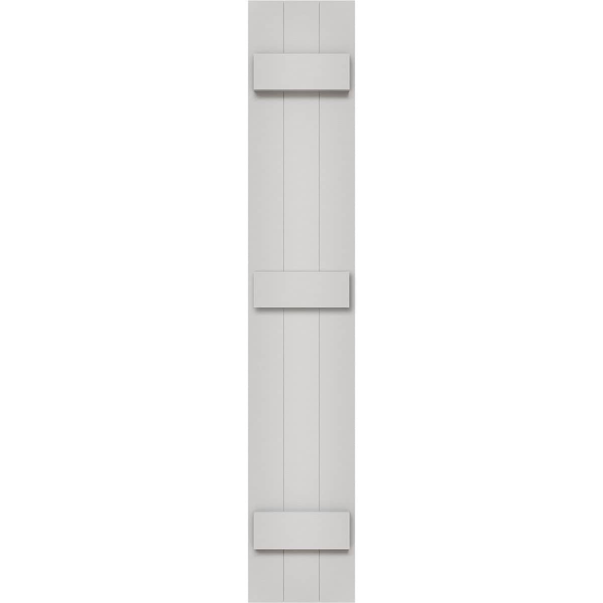 Ekena Millwork 16.125-in W x 94-in H Primed Paintable/Stainable Board and batten Exterior Shutters ( 2 -Pack )