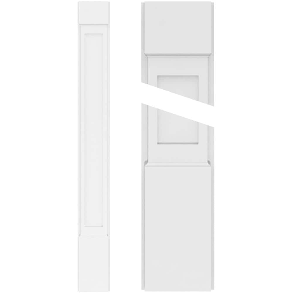 Ekena Millwork PVC Pilaster 7-in x 8-ft 6-in Unfinished PVC Pilaster Entry Door Casing Accent