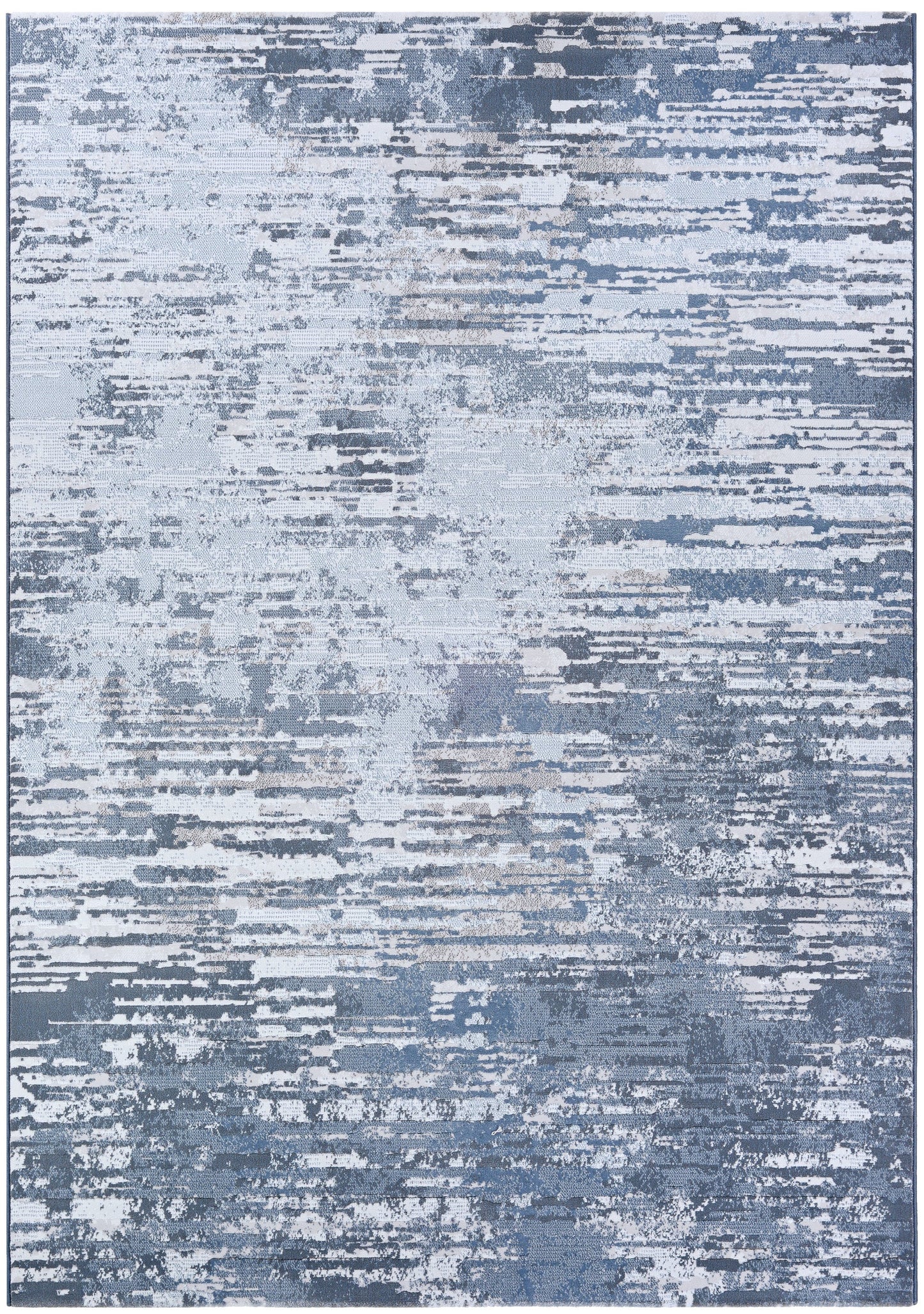 Couristan Serenity 5 x 7 (ft) Polypropylene Grey-Opal Rectangular Indoor Abstract Spot Clean Only Pet Friendly Area rug