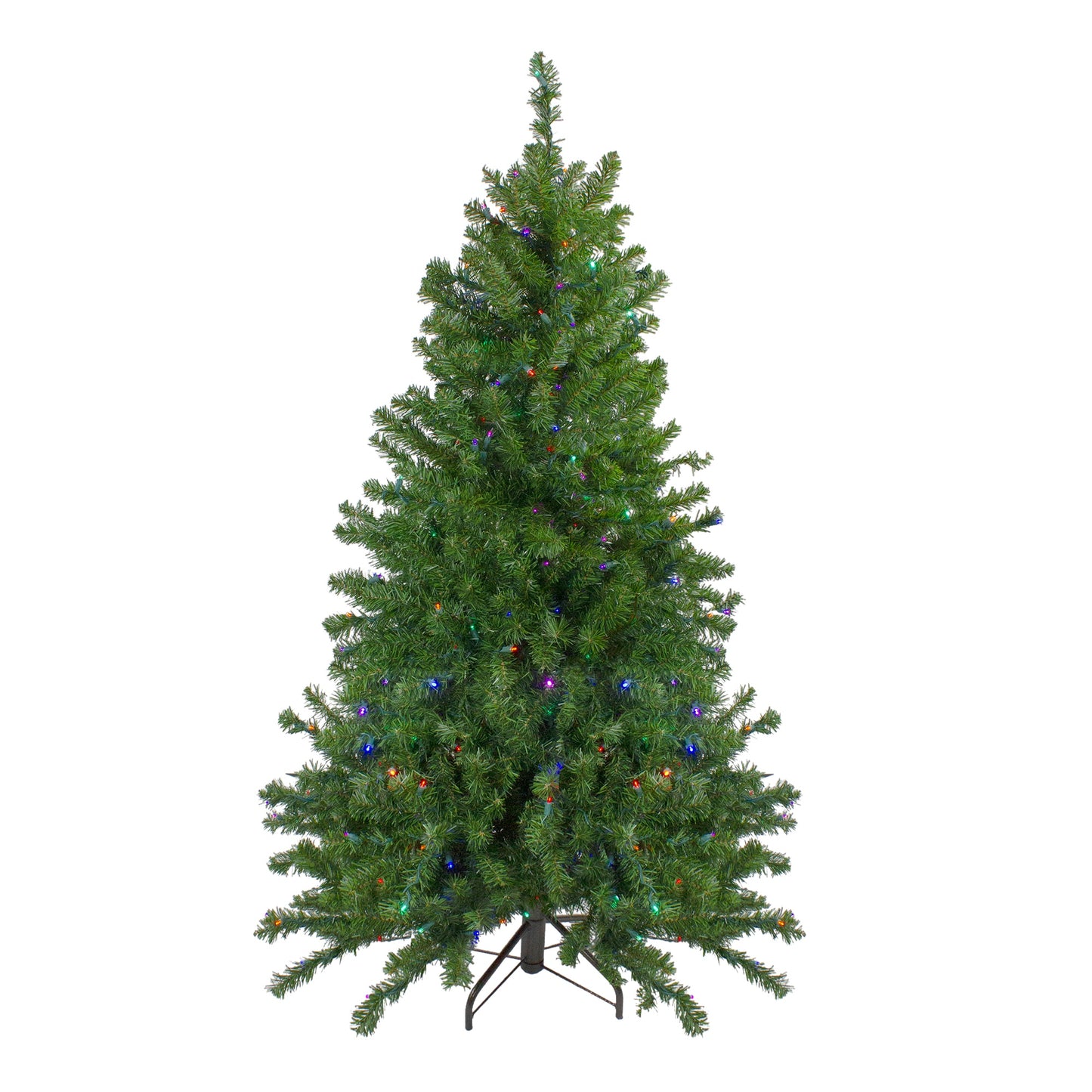 Northlight 5-ft Canadian pine Pre-lit Artificial Christmas Tree with Multicolor LED Lights