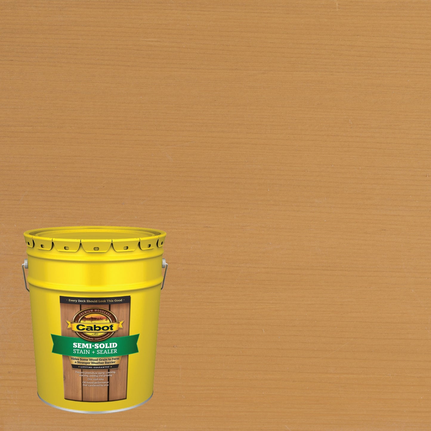 Cabot Tintable New Cedar Semi-solid Exterior Wood Stain and Sealer in One ( 5-gallon )