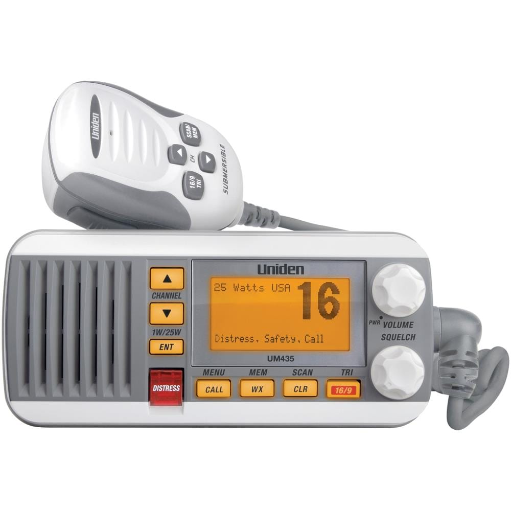 Uniden 25-watt Full-featured Fixed-mount Vhf Marine Radio (white) UM435