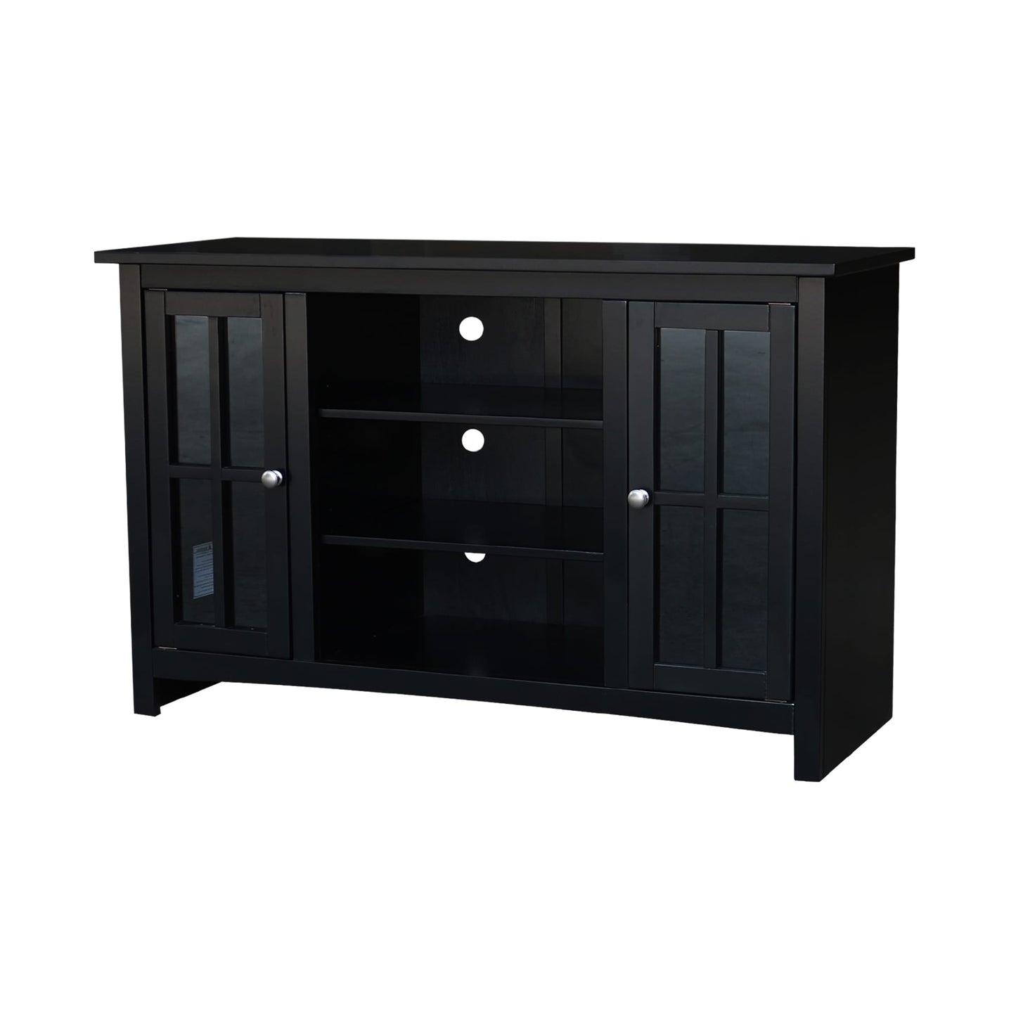 International Concepts Traditional Black 48.0-in W TV cabinet ( Accommodates TVs up to 52-in )