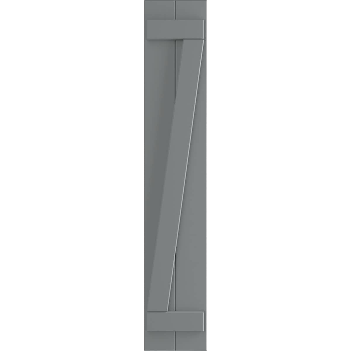 Ekena Millwork 10.75-in W x 77-in H Ocean Swell Board and batten Z-bar Exterior Shutters ( 2 -Pack )