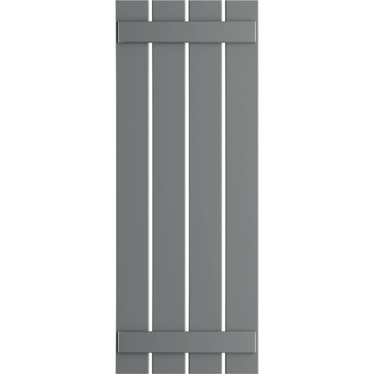 Ekena Millwork 23-in W x 39-in H Ocean Swell Board and batten Spaced Exterior Shutters ( 2 -Pack )