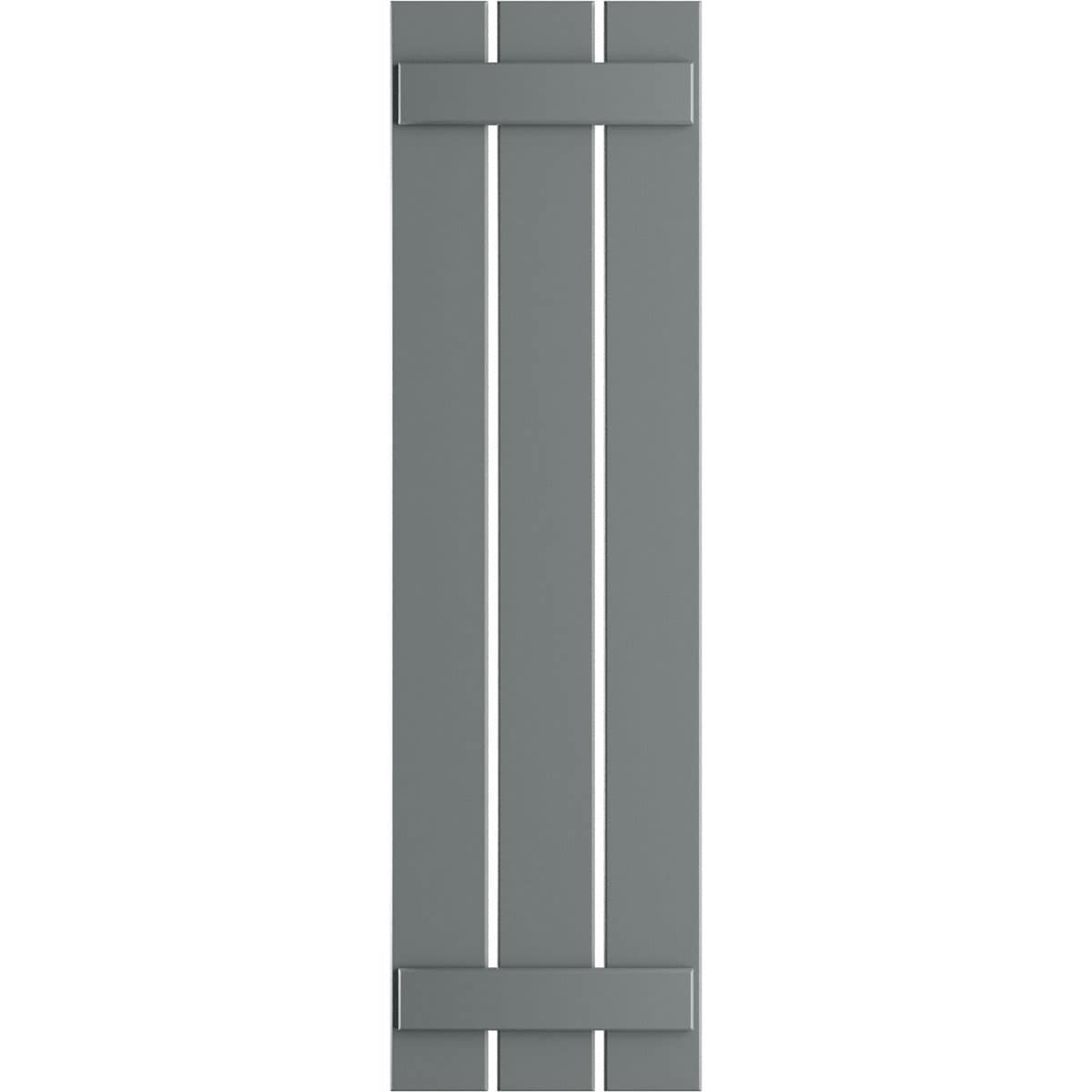 Ekena Millwork 17.125-in W x 48-in H Ocean Swell Board and batten Spaced Exterior Shutters ( 2 -Pack )