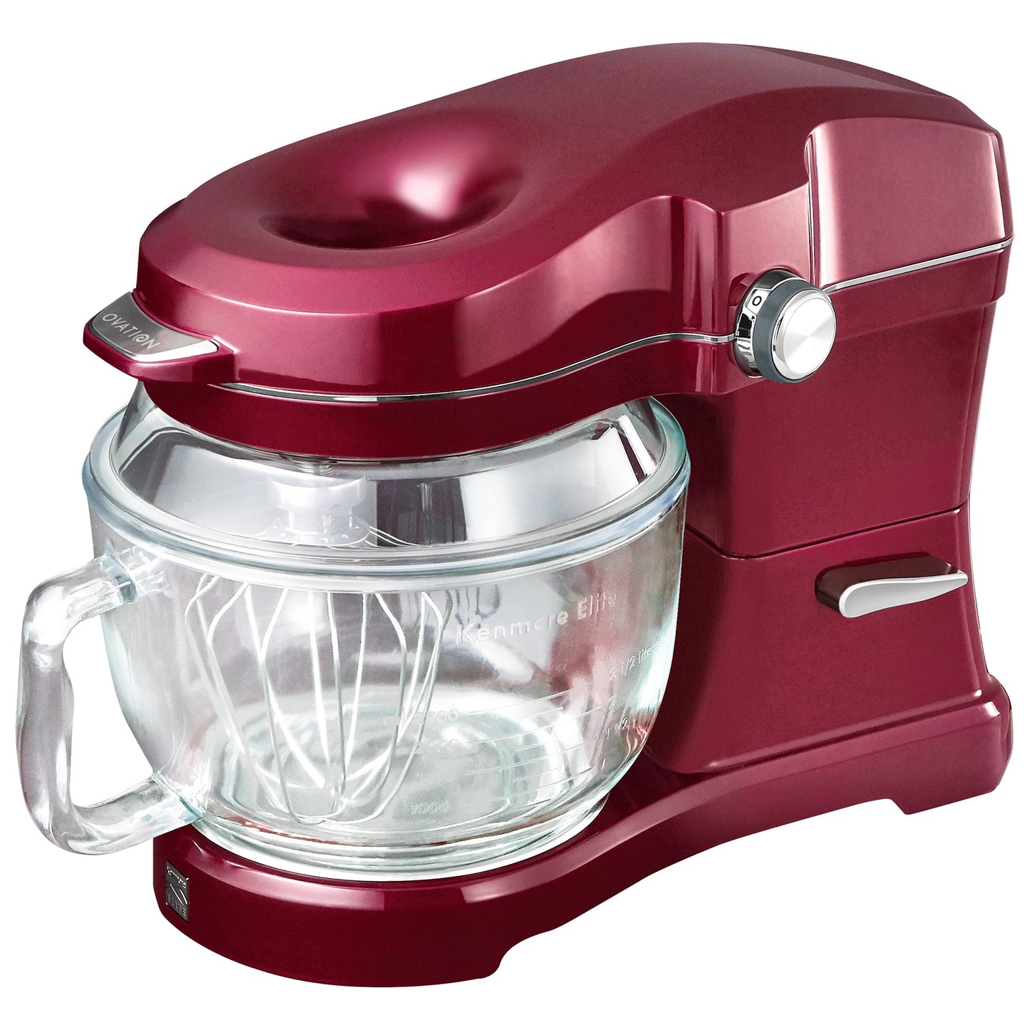 Kenmore Elite Heavy-Duty Tilt-Head 500 Watt Patented Pour-In-Top Ovation Red 5-Quart Commercial/Residential Tilt-head Stand Mixer