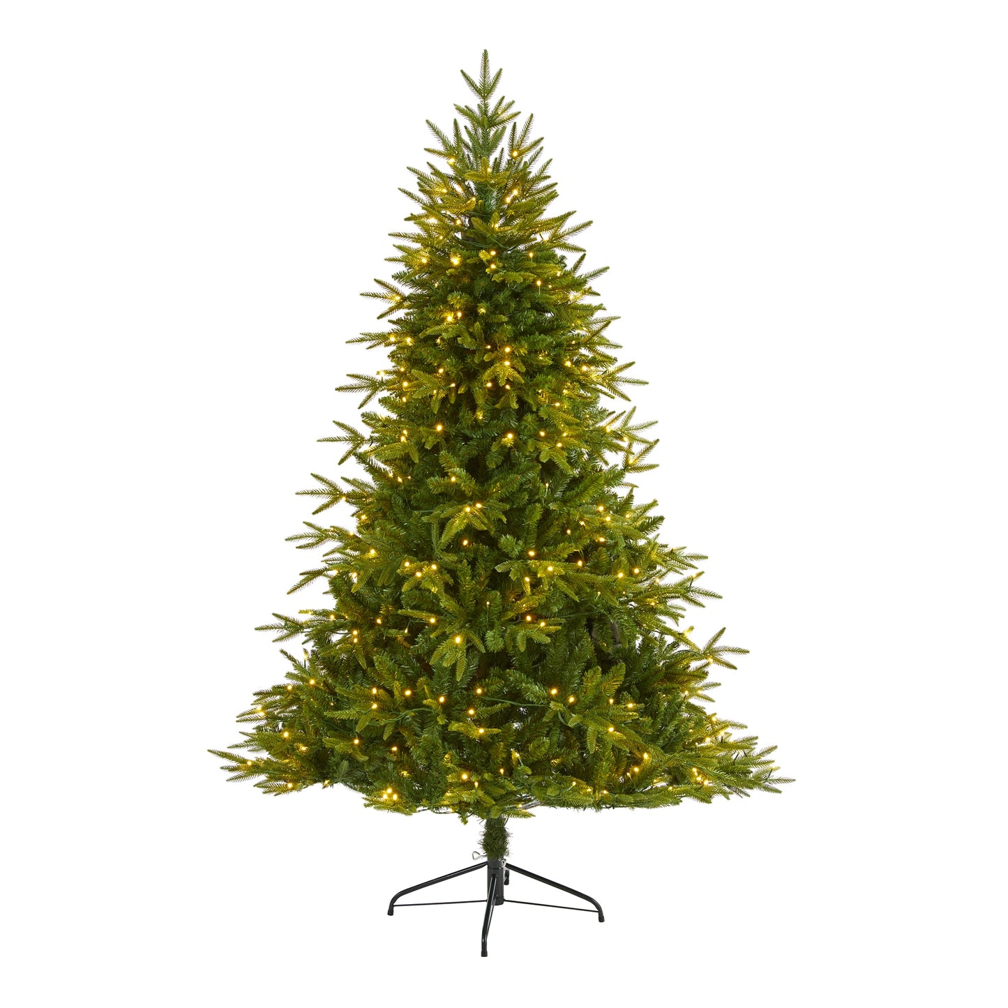 Nearly Natural 6.5-ft Douglas fir Pre-lit Artificial Christmas Tree with White LED Lights