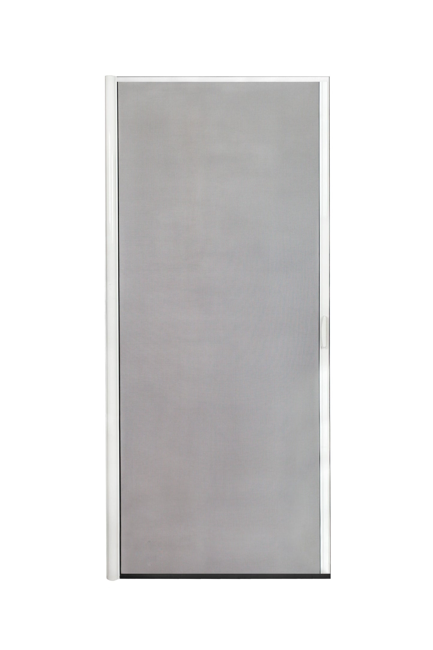 Casper Disappearing Screens Sliding Retractable Screen door 36-in x 96-in White Aluminum Single (Handle Included)