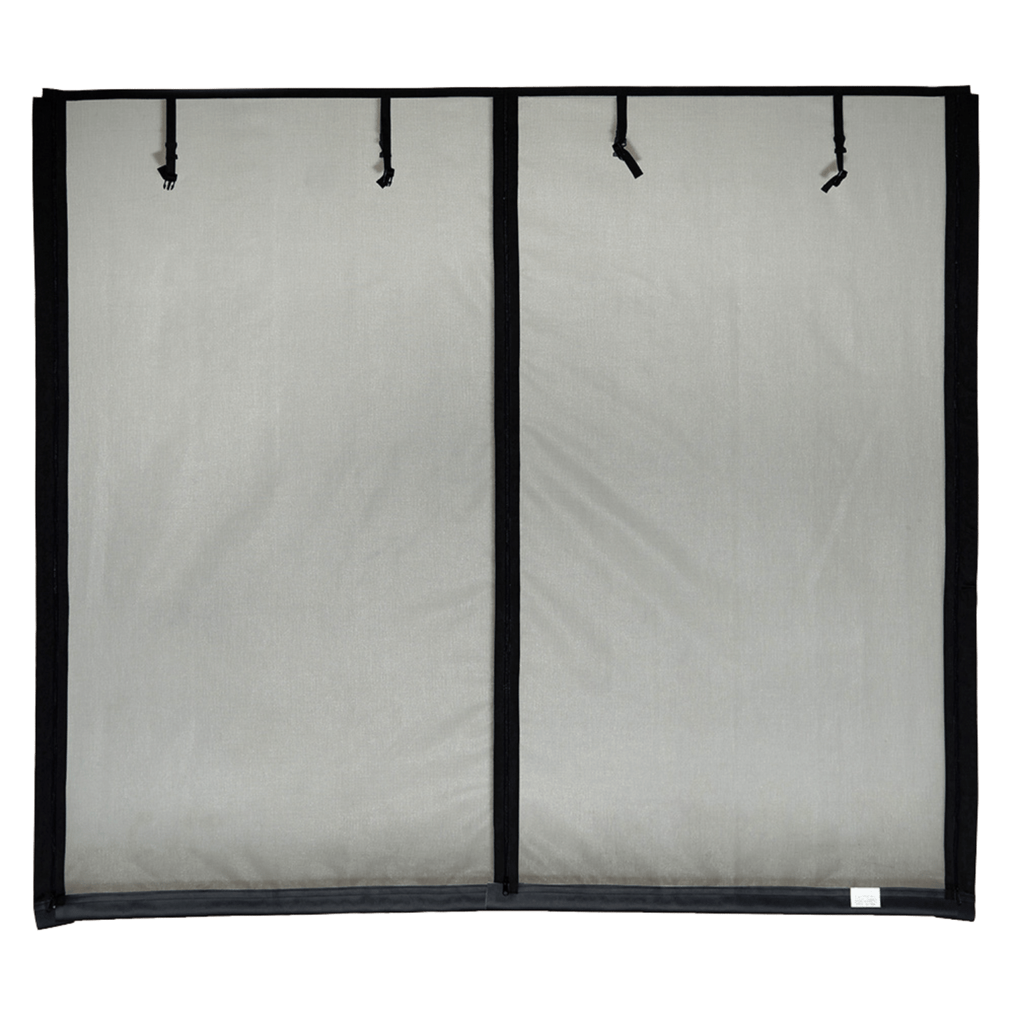 Fresh Air Screens Model D 10.0-ft x 8.0-ft Fiberglass Zipper Single garage door screen