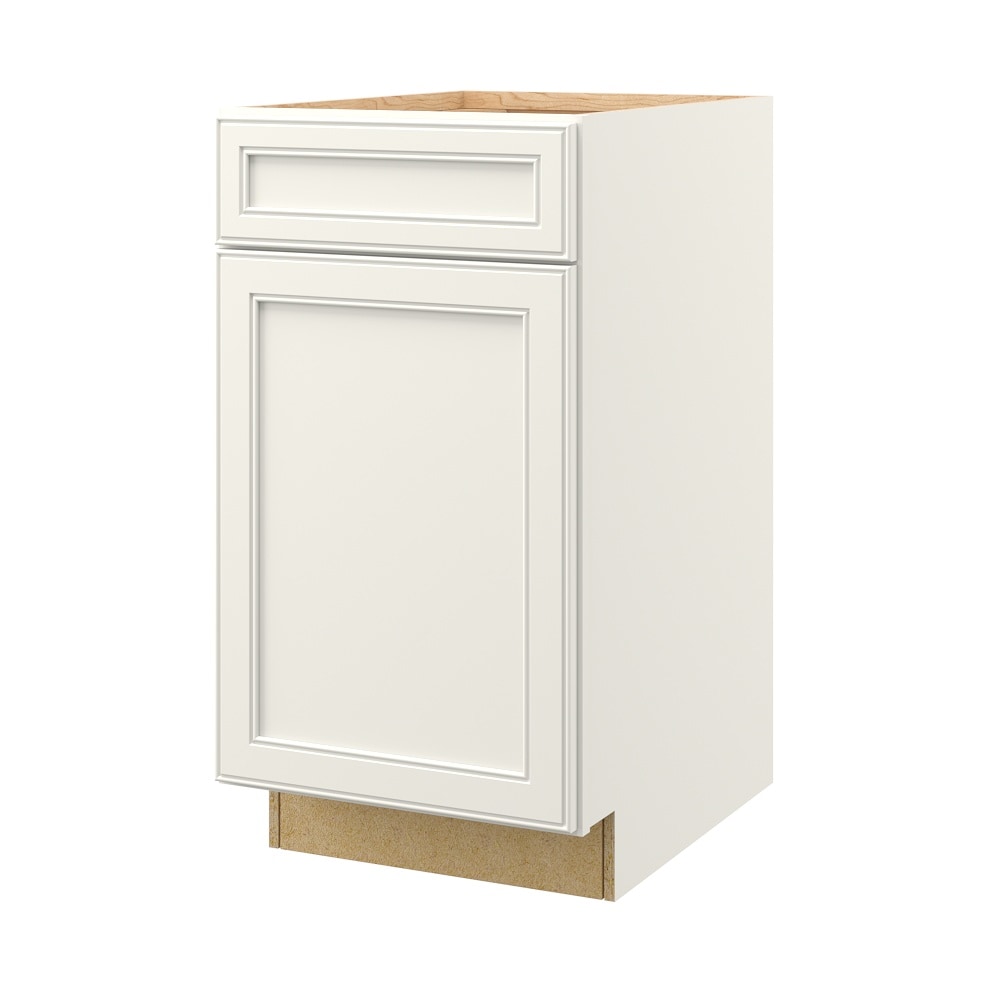 allen + roth McKeller 18-in W x 34.5-in H x 24-in D Linen Base Fully Assembled Cabinet Flat Panel Square