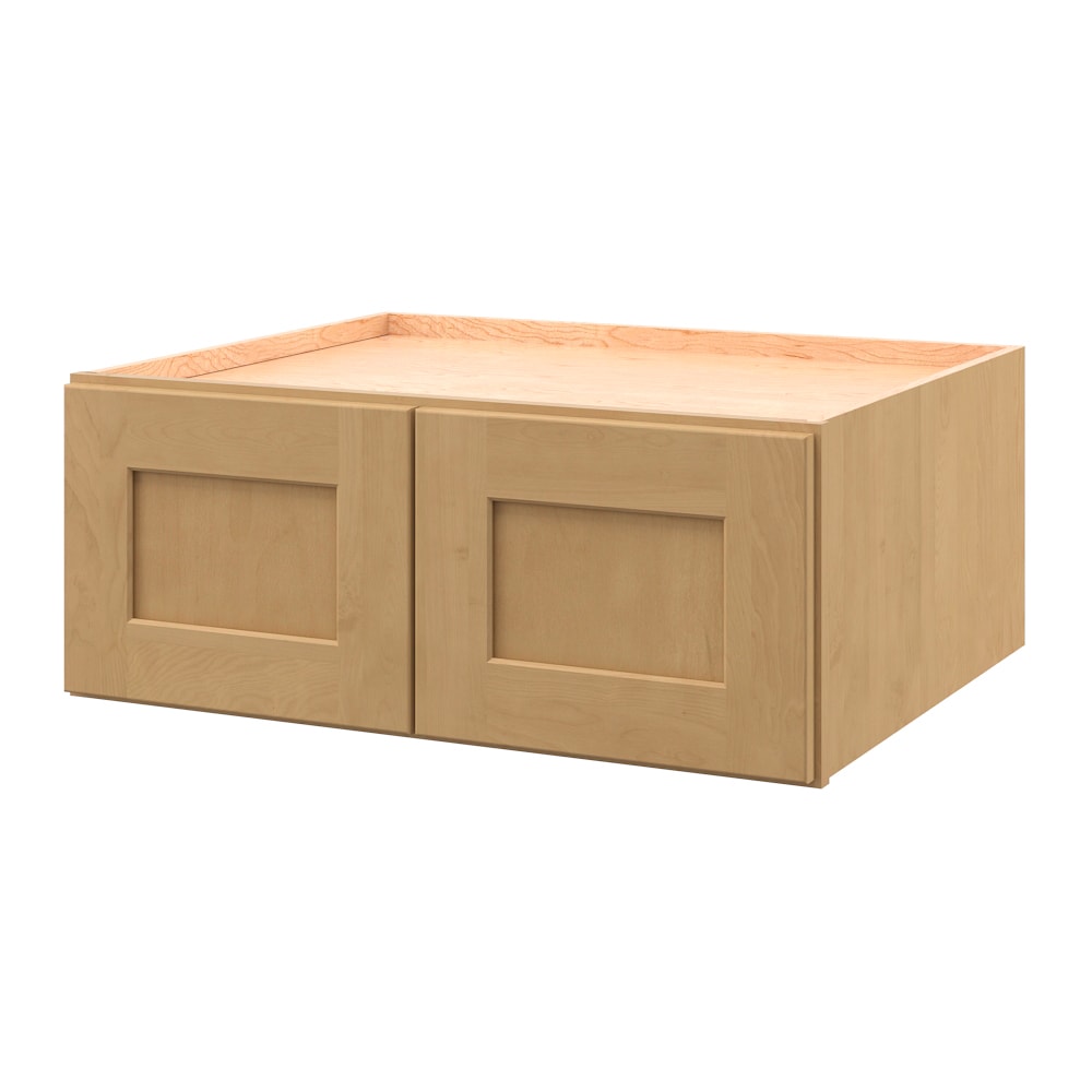 allen + roth Innsbrook 30-in W x 12-in H x 24-in D Rye Wall Fully Assembled Cabinet Flat Panel Shaker