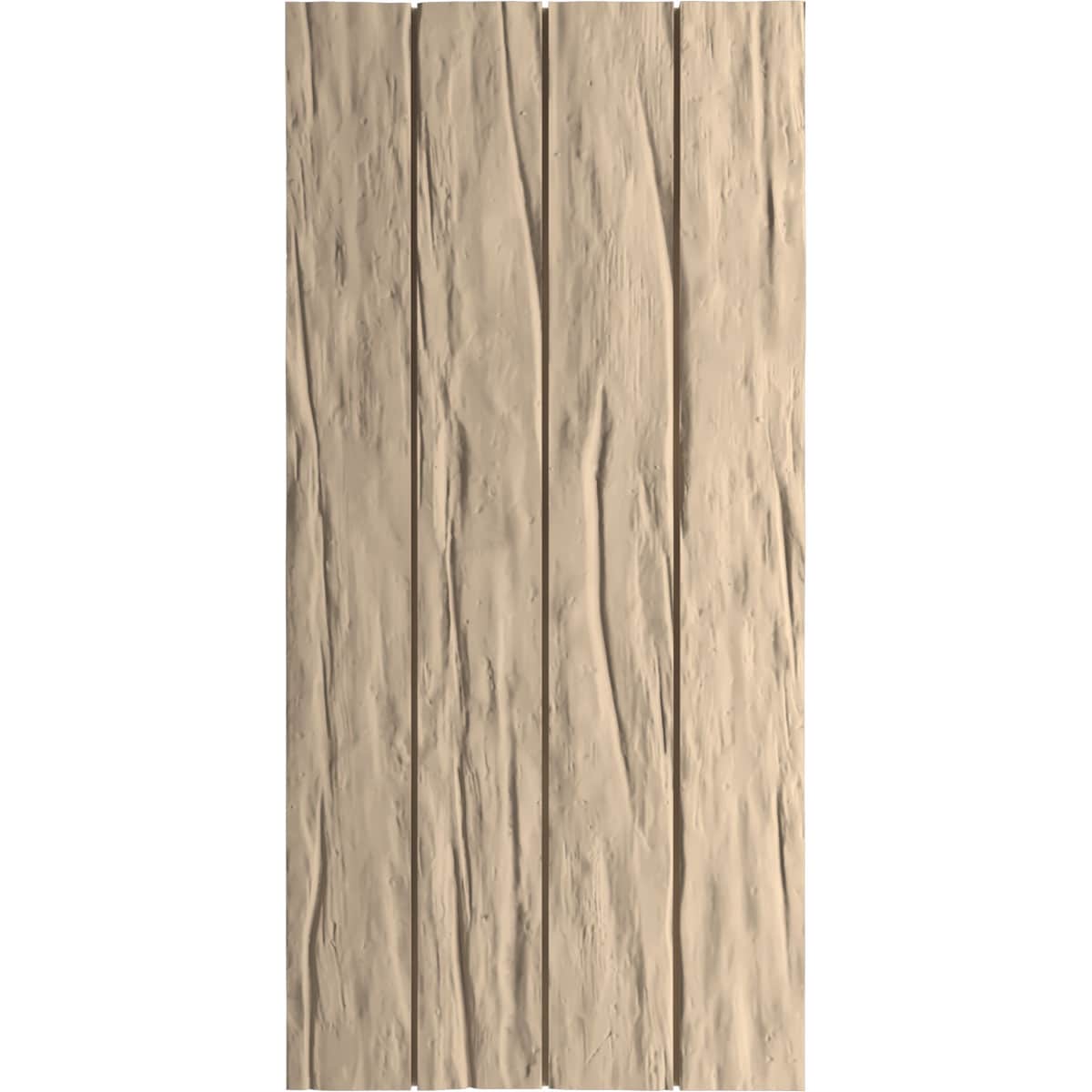 Ekena Millwork 22-in W x 74-in H Riverwood Paintable/Stainable Board and batten No batten Exterior Shutters ( 2 -Pack )