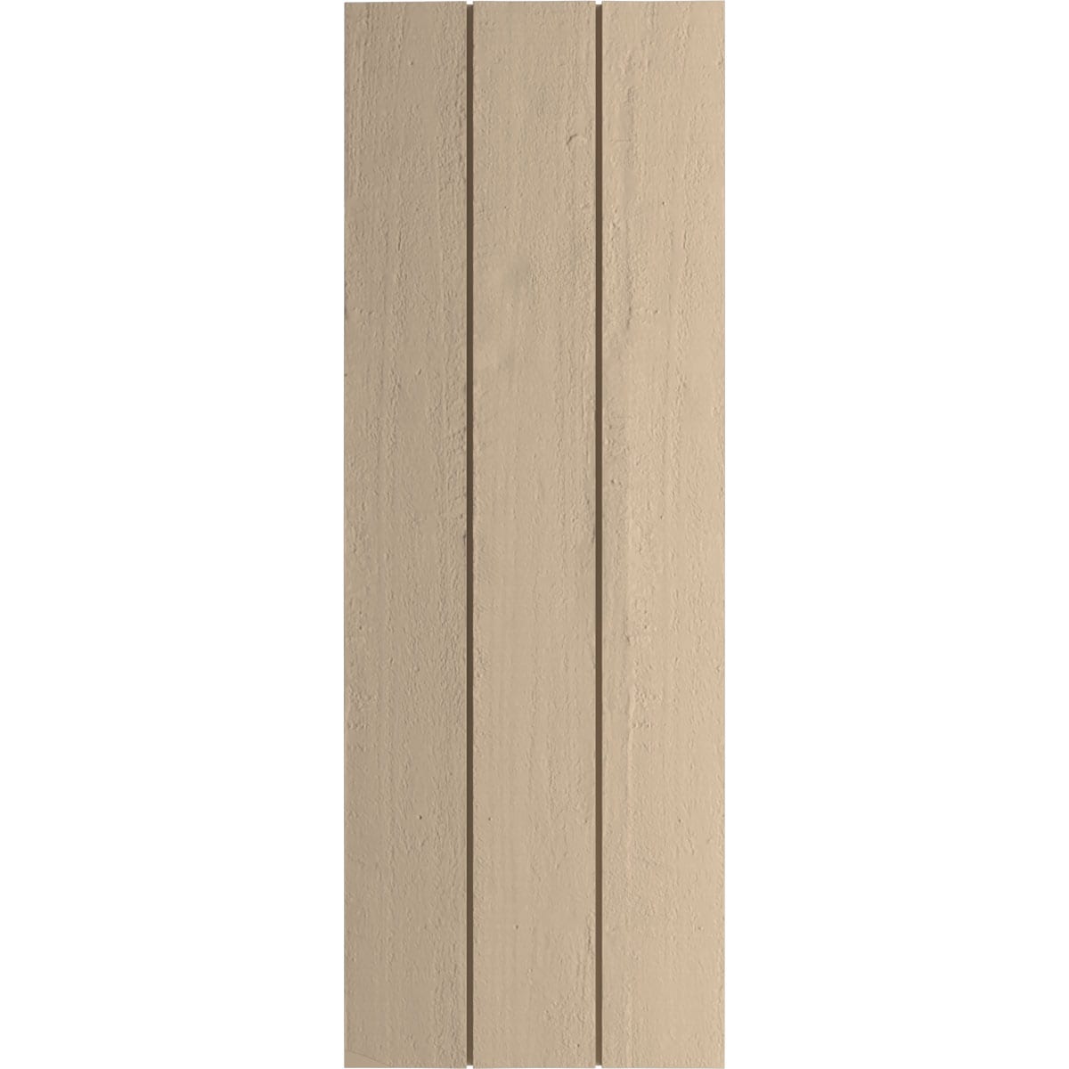 Ekena Millwork 16.5-in W x 76-in H Rough Cedar Paintable/Stainable Board and batten No batten Exterior Shutters ( 2 -Pack )