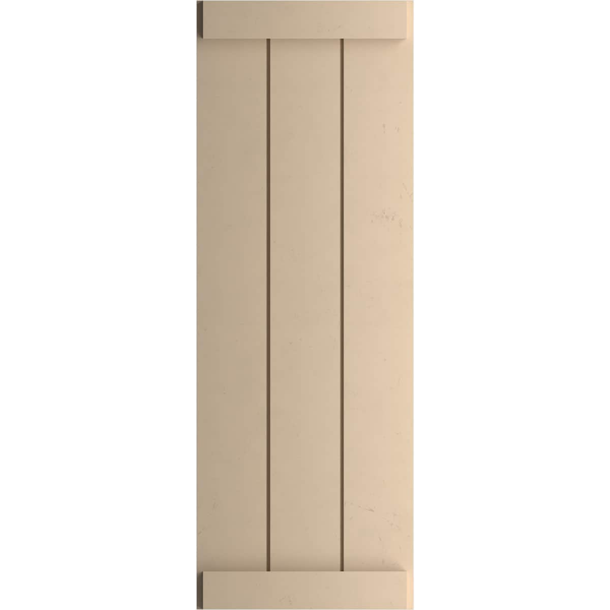 Ekena Millwork 16.5-in W x 72-in H Unfinished Paintable/Stainable Board and batten End batten Exterior Shutters ( 2 -Pack )