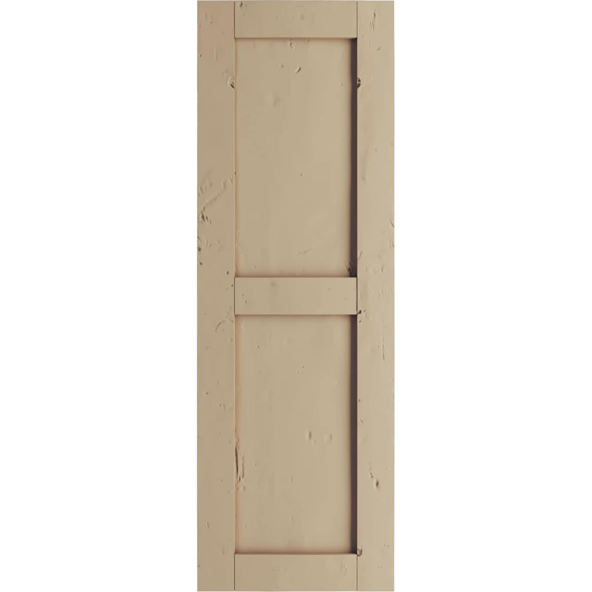 Ekena Millwork 18-in W x 64-in H Knotty Pine Paintable/Stainable Flat panel Exterior Shutters ( 2 -Pack )