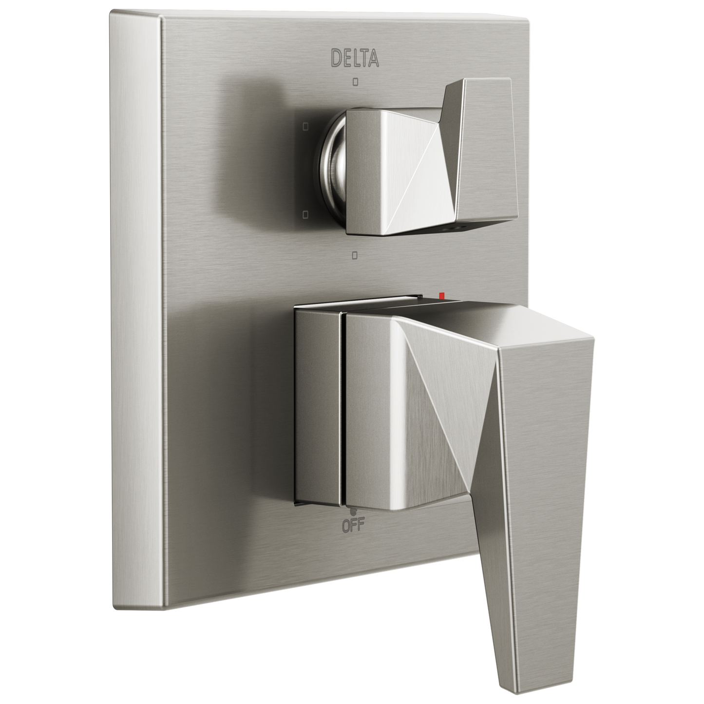 Delta Trillian Lumicoat Stainless 3.75-in Universal Bathtub/Shower Diverter 0.5-in -ID