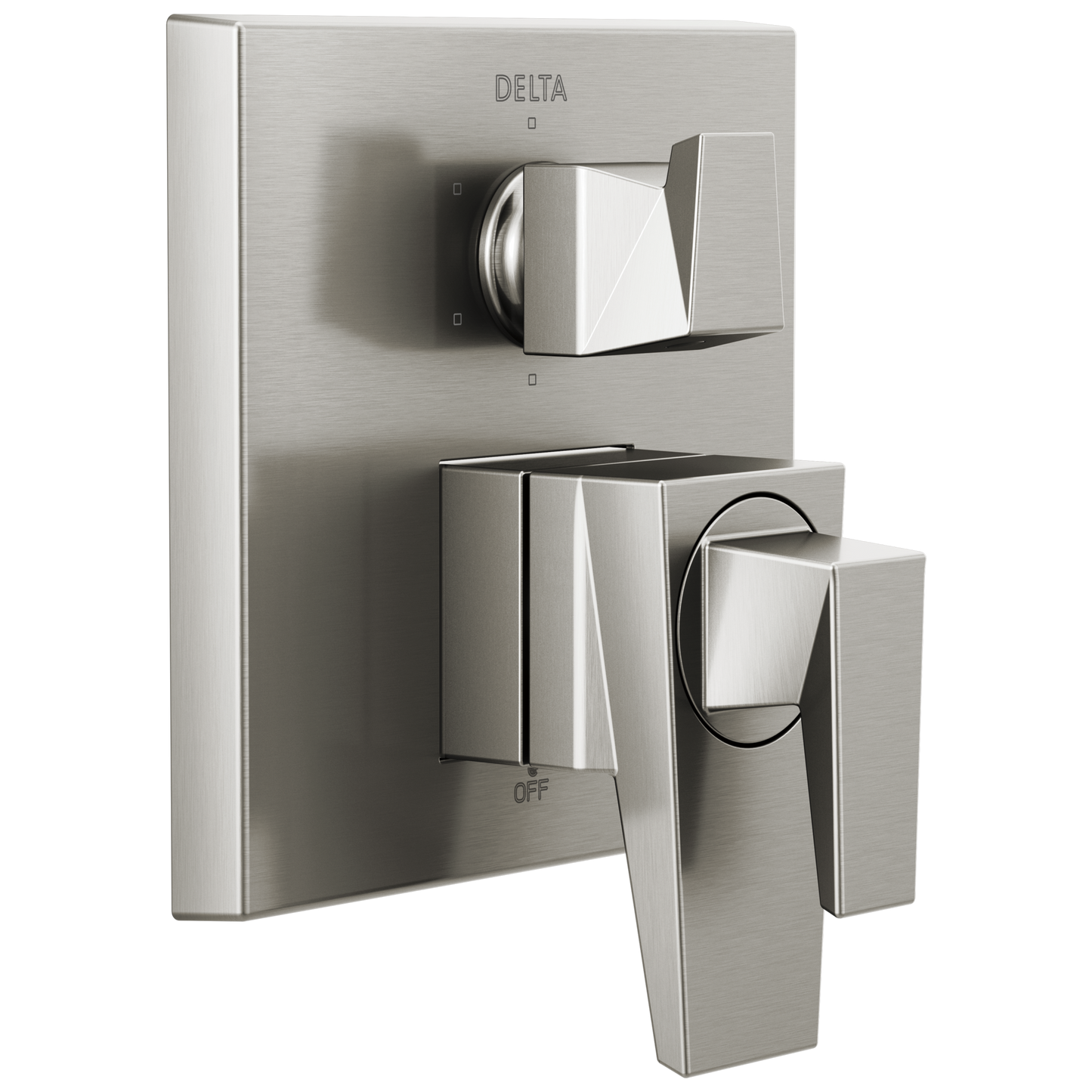Delta Trillian Lumicoat Stainless 4.1875-in Universal Bathtub/Shower Diverter 0.5-in -ID