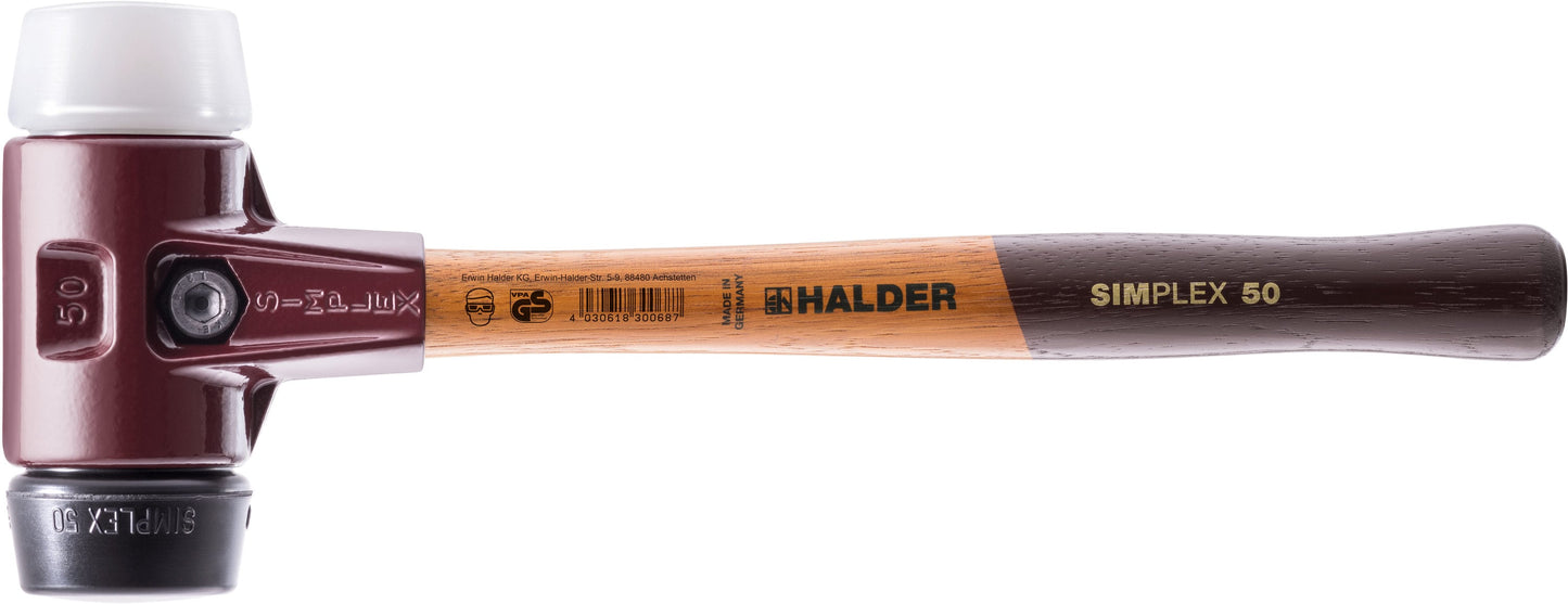 Halder 6.1069-lb Smooth Face Plastic Head Wood Soft-faced Specialty Hammer 3027.08