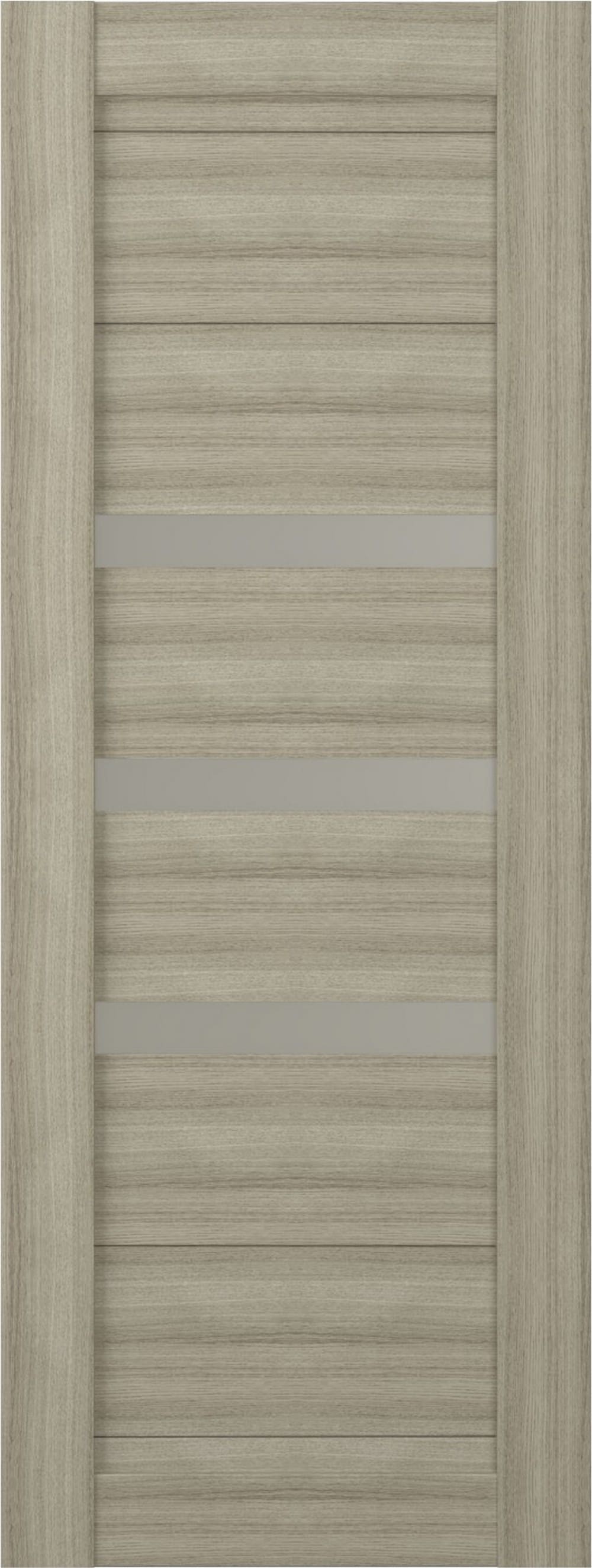 Belldinni Dora 30-in x 80-in Shambor Horizontal plank Frosted glass Textured Solid core Prefinished Pine Wood Slab Door