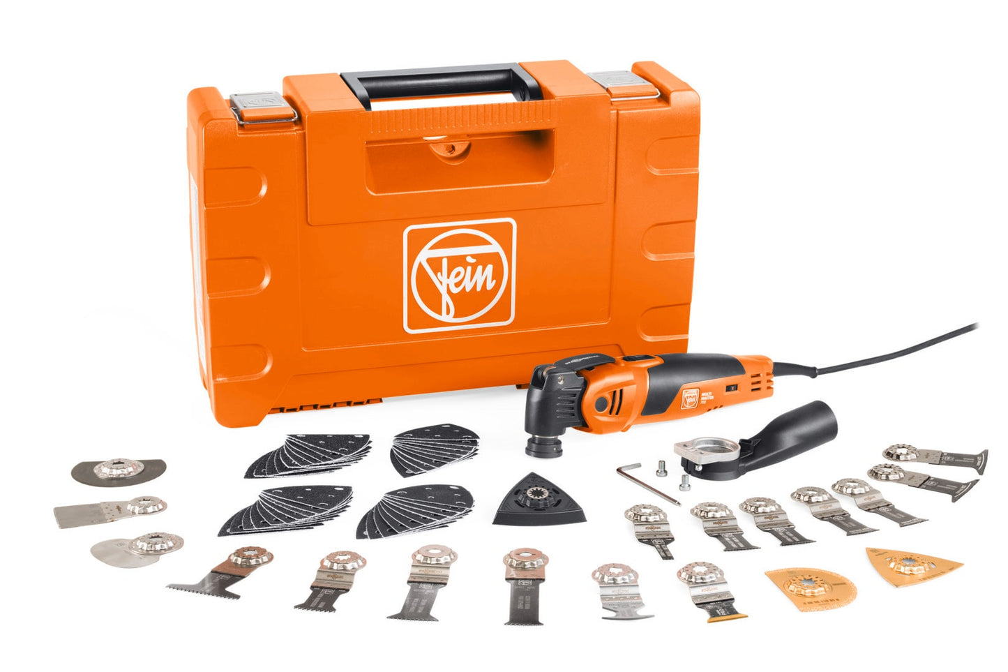 FEIN FEIN MULTIMASTER MM700 Max Top Corded 3.3-Amp Variable 60-Piece Oscillating Multi-Tool Kit with Hard Case 72296861090