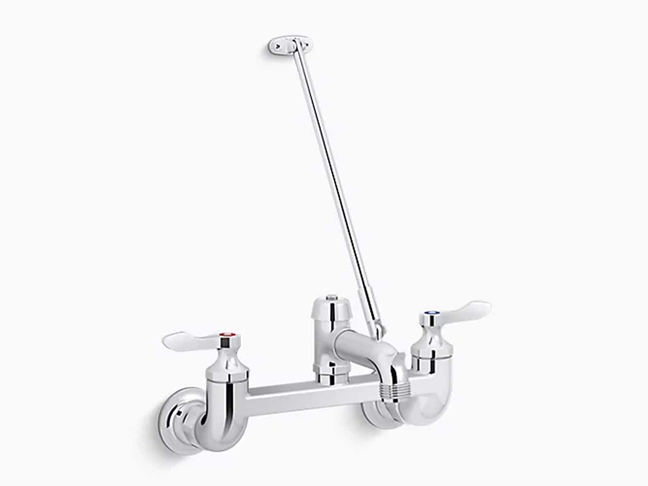 KOHLER Polished Chrome 2-handle Wall-mount Utility Faucet