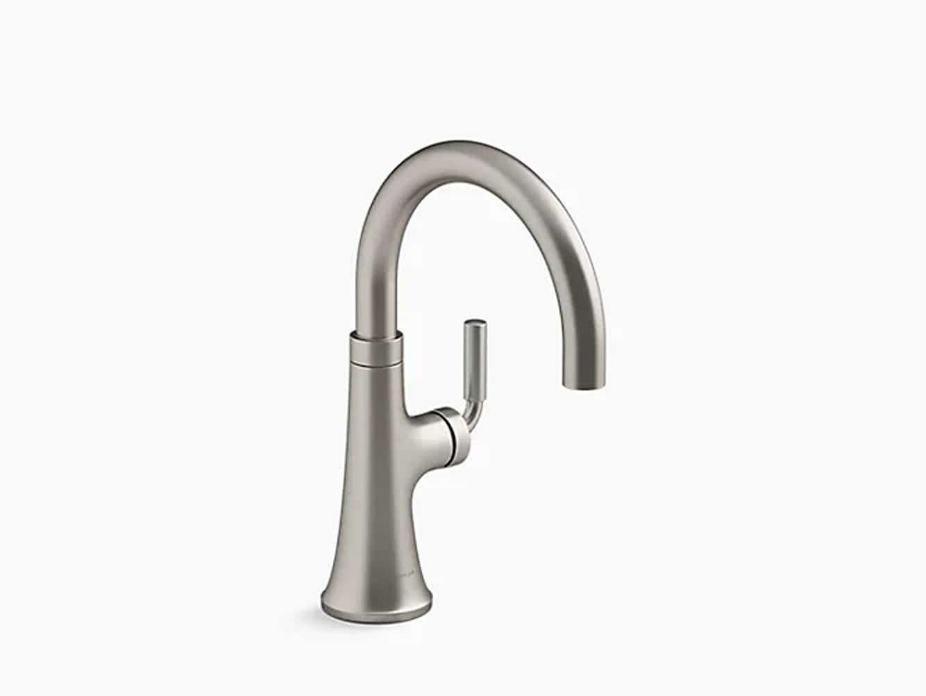 KOHLER Vibrant Stainless Single Handle Deck-mount Bar and Prep Kitchen Faucet