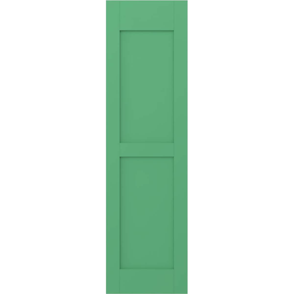 Ekena Millwork 18-in W x 69-in H Lily Pads Paintable/Stainable Flat panel Wood Exterior Shutters ( 2 -Pack )