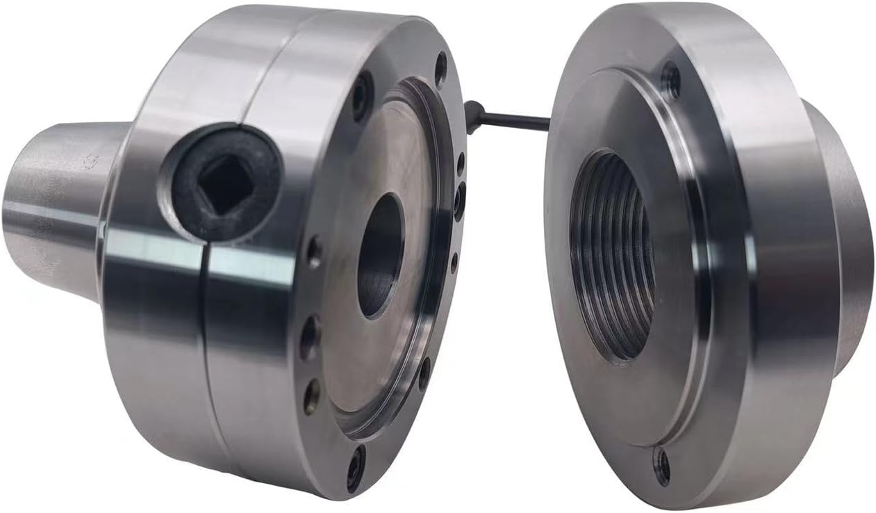 5C Collet Chuck,5C Holder W.Semi-finished Adapter 1-3\/4" x 8 Thread for Lathe Chuck Tool Holder,Accuracy: .0004-.0006 TIR.