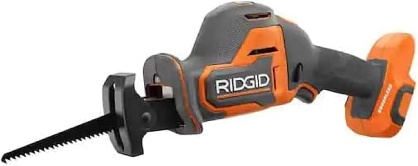 RIDGID 18V SubCompact Brushless Cordless One-Handed Reciprocating Saw (Tool Only) (Renewed)