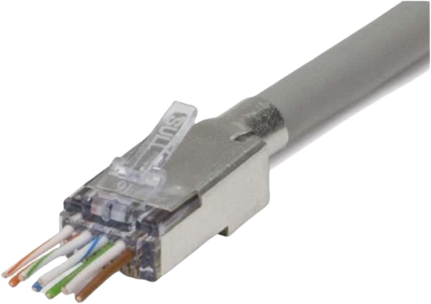 Platinum Tools Ezex48 Shielded RJ45 External Ground Connector 50/Jar Accessory Box (202052J)