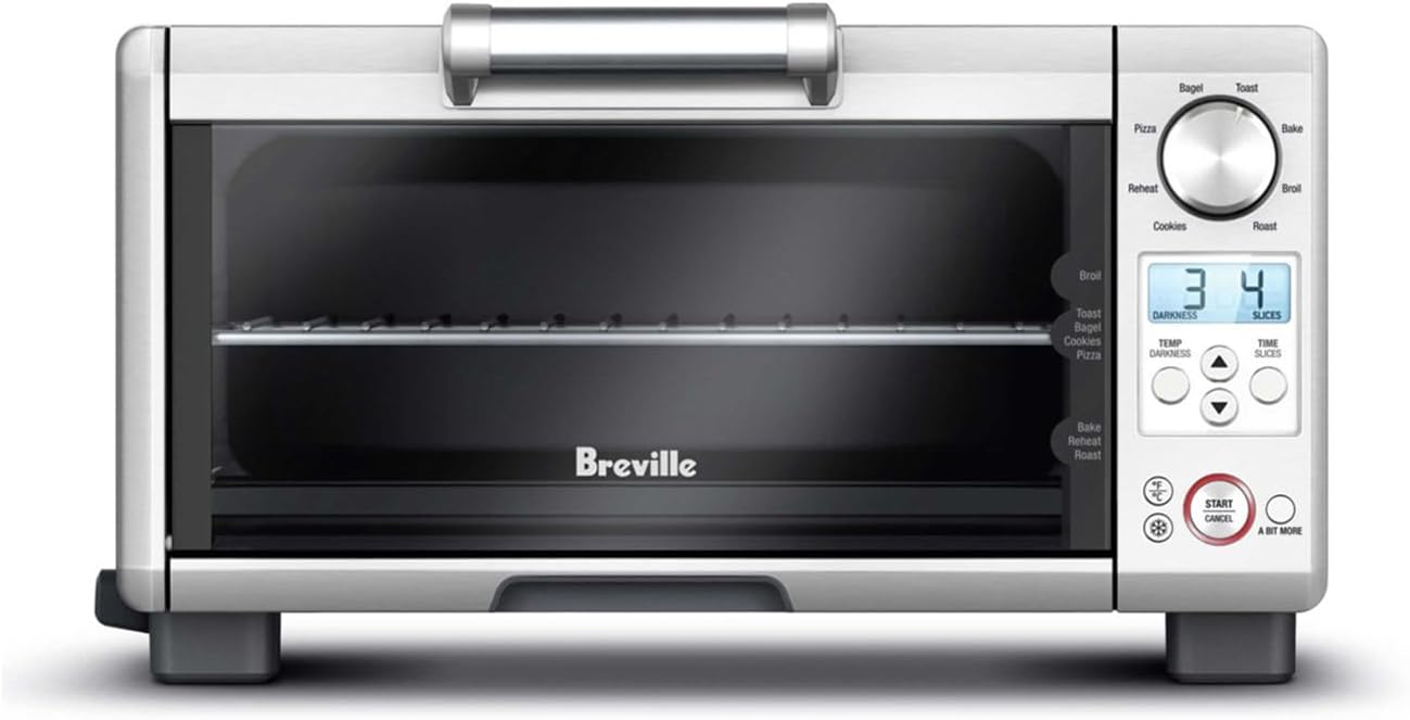Breville BOV450XL Mini Smart Countertop Oven and Toaster Oven, Small, Brushed Stainless Steel