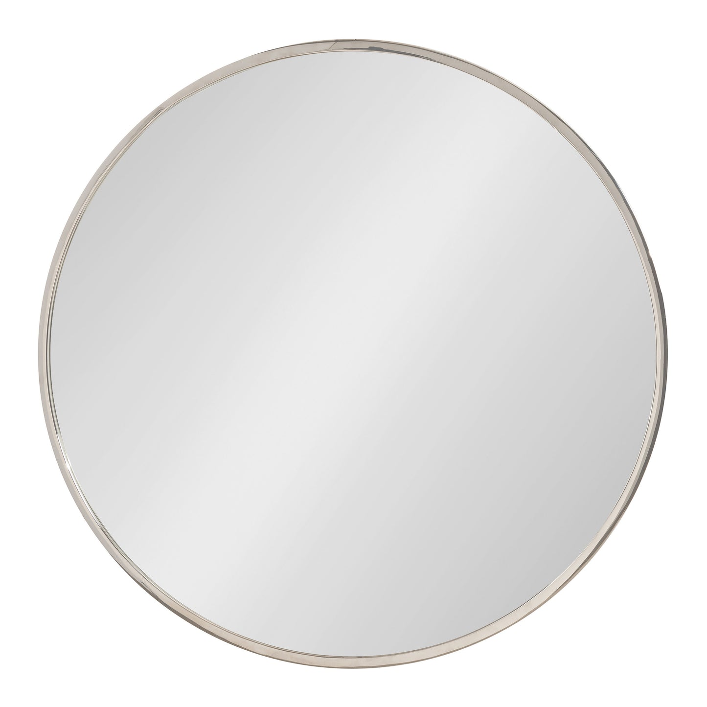 Kate and Laurel 28.00-in W x 28.00-in H Round Silver Framed Wall Mirror