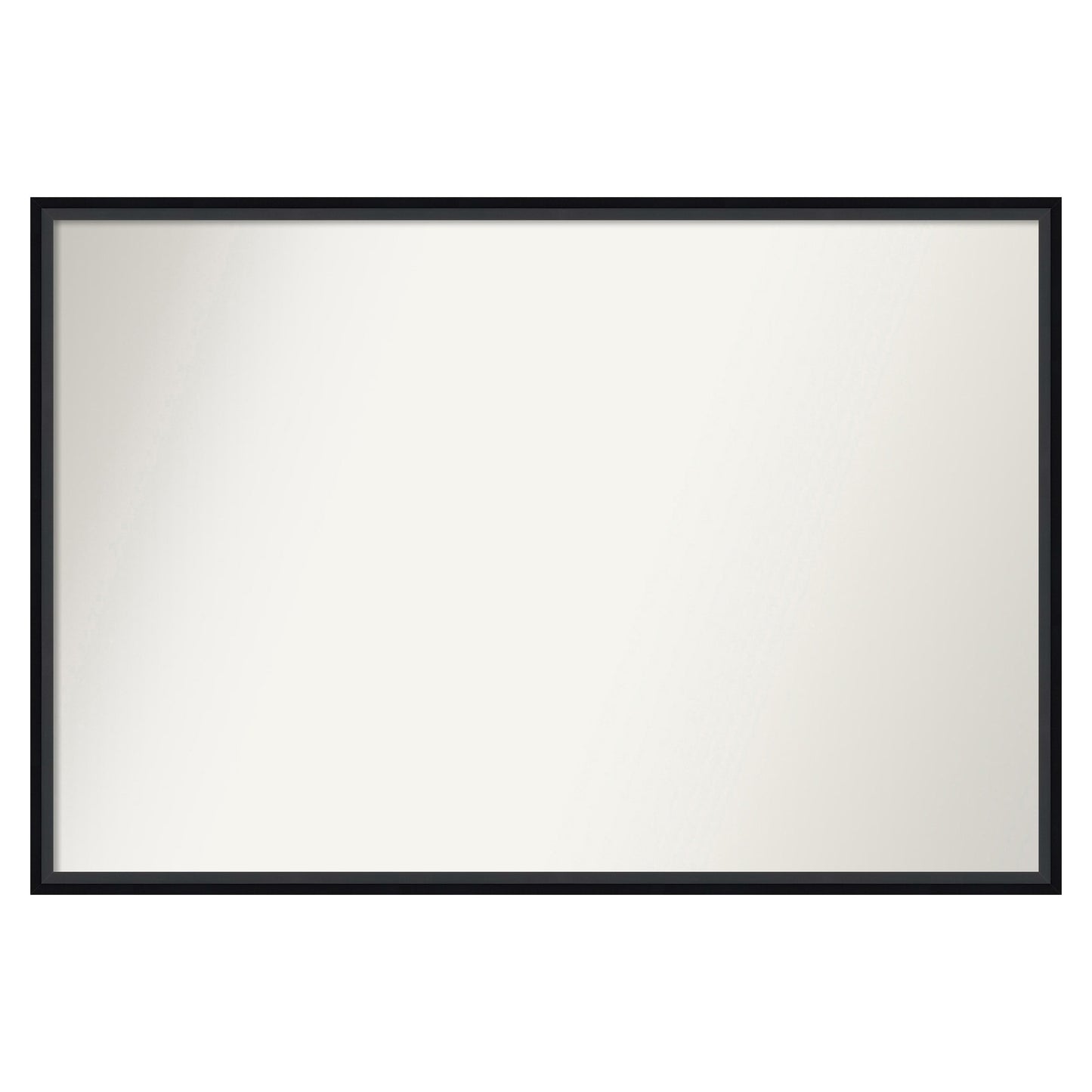 Amanti Art Lucie Black Frame 37.25-in W x 25.25-in H Rectangle Lucie Black Framed Vanity Mirror